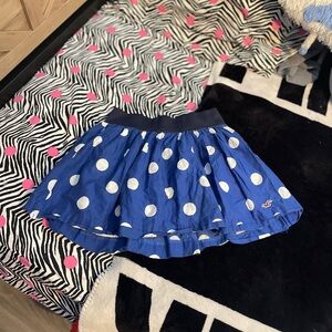 Vintage y2k Hollister Blue Polka Dot Skirt